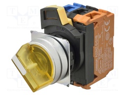 Switch: rotary; 22mm; LED; Pos: 3