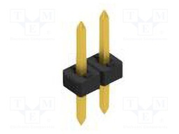 Connector: pin strips; pin header; male; PIN: 2; 2mm; THT; 1x2; 100V