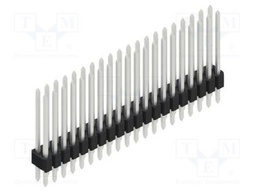Connector: pin strips; pin header; male; PIN: 40; 1.27mm; THT; 2x20