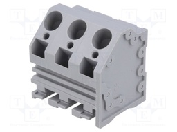 PCB terminal block; angled; 10mm; ways: 3; on PCBs; 0.2÷6mm2; 30A