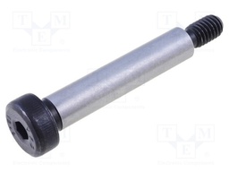 Shoulder screw; Mat: steel; Thread len: 11mm; Thread: M6; Cut: imbus