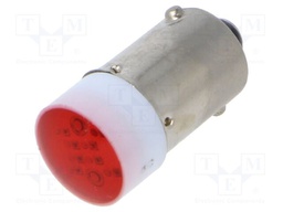 LED lamp; 46; -25÷55°C; 130VAC; red; 130VDC