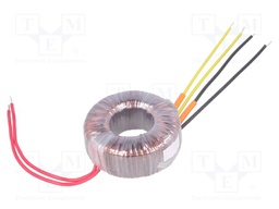 Transformer: toroidal; 60VA; 230VAC; 24V; 24V; 1.25A; 1.25A; 0.8kg