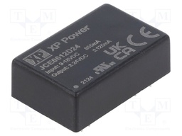 Isolated Board Mount DC/DC Converter, 2:1 Input, ITE, 2 Output, 6 W, 24 V, 125 mA, -24 V