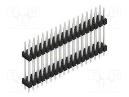 Connector: pin strips; pin header; male; PIN: 36; 2.54mm; THT; 2x18