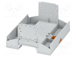 Enclosure base; with terminals; grey; UL94V-0; BC 107,6; X: 48.9mm