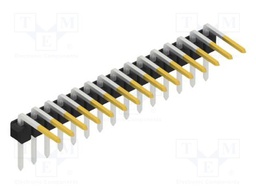 Connector: pin strips; pin header; male; PIN: 15; 2.54mm; THT; 1x15