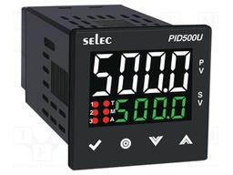 Meter: temperature controller; on panel; LED; 4 digit; Unit: °C,°F
