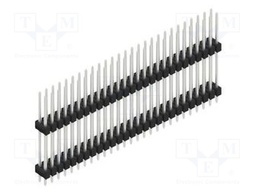 Connector: pin strips; pin header; male; PIN: 54; 2.54mm; THT; 2x27