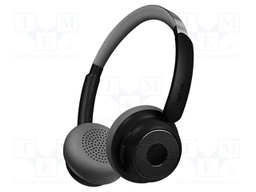 Headphones; black; Jack 3,5mm,USB C socket; wireless; 10m; 32Ω