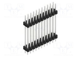 Connector: pin strips; pin header; male; PIN: 22; 2.54mm; THT; 2x11