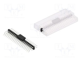Connector: pin strips; pin header; male; PIN: 40; 2mm; SMT; 2x20
