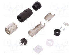Connector: M16; male; for cable; IP40; plug; soldering; 300V; PIN: 5