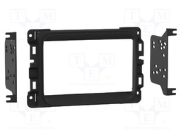 Radio frame; Chrysler,Jeep; 2 DIN; black