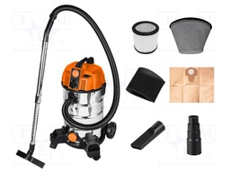 Vacuum cleaner; electric; 1600W; 230VAC; 4m; industrial; 35l