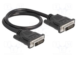 Cable; DVI-D (24+1) plug,both sides; dual link; QHD 1440p; 500mm