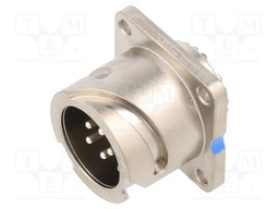Connector: circular; Series: AC; socket; male; PIN: 5; silver plated