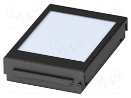 Cover; with display; black; UL94V-0; BC 71,6; polycarbonate