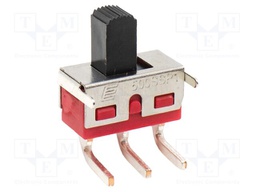 Switch: slide; Pos: 2; SPDT; 2A/250VAC; 5A/28VDC; ON-ON; THT; 500