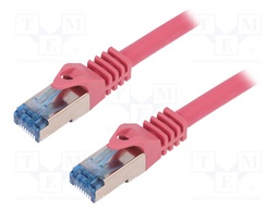 Patch cord; S/FTP; 6a; stranded; Cu; LSZH; violet; 20m; 26AWG