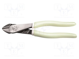 Pliers; side,cutting; fluorescent,handles with plastic grips