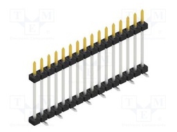 Connector: pin strips; pin header; male; PIN: 16; 2mm; SMT; 1x16