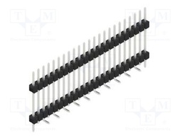 Connector: pin strips; pin header; male; PIN: 23; 2.54mm; SMT; 1x23