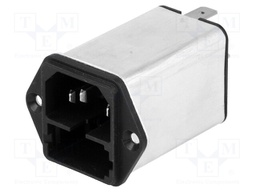 Connector: AC supply; socket; male; 1A; 250VAC; IEC 60320; 10mH