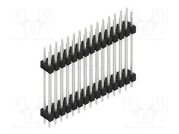 Connector: pin strips; pin header; male; PIN: 30; 2.54mm; THT; 2x15