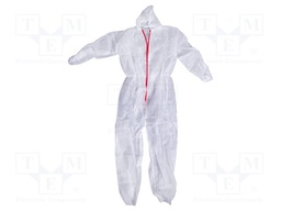 Painting suit; Size: XL; white; with a hood