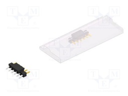 Connector: pin strips; pin header; male; PIN: 6; 2.54mm; SMT; 1x6