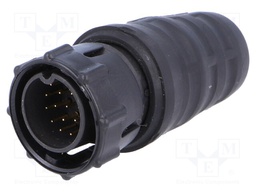 Connector: circular; Series: EN3; plug; male; soldering; for cable