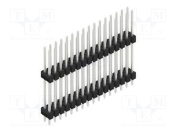 Connector: pin strips; pin header; male; PIN: 32; 2.54mm; THT; 2x16