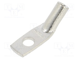 Tip: ring tube; M5; 6mm2; crimped; for cable; angled 45°; tinned