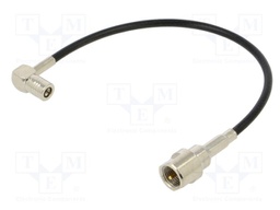Cable; FME plug,SMB socket; black; angled,straight; 0.2m