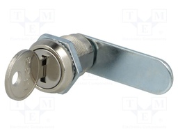 Lock; zinc and aluminium alloy; 22mm; Key code: 1333; 180°