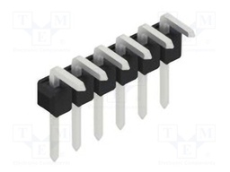 Connector: pin strips; pin header; male; PIN: 6; 2.54mm; THT; 1x6