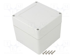 Enclosure: multipurpose; X: 105mm; Y: 105mm; Z: 90mm; ZP; ABS; gasket