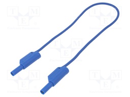 Test lead; PVC; 0.5m; blue; 32A; Cond.cross sec: 2.5mm2