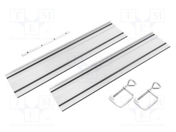 Guide; 700mm; Kit: guide x2,gripper x2,straight connector