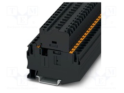 Splice terminal: rail; 10A; 24V; push-in; PA; L: 61.5mm; 0.5÷10mm2