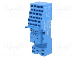 Socket; PIN: 14; 10A; 250VAC; Mounting: DIN; Leads: spring clamps