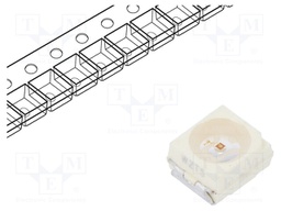 LED; SMD; 3528,PLCC2; green; 1.12÷4mcd; 3.5x2.8x1.75mm; 60°; 20mA