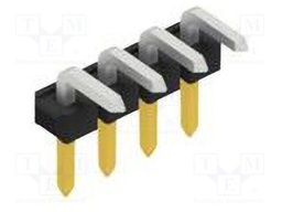 Connector: pin strips; pin header; male; PIN: 4; 2.54mm; THT; 1x4