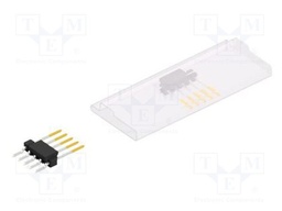 Connector: pin strips; pin header; male; PIN: 5; 2.54mm; SMT; 1x5