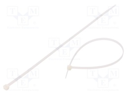 Cable tie; L: 300mm; W: 4.8mm; polyamide; 215.5N; natural; Ømax: 85mm
