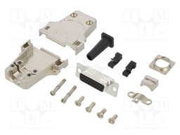 D-Sub HD; PIN: 26; female; shielded,with strain relief; straight