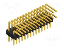 Connector: pin strips; pin header; male; PIN: 28; 1.27mm; THT; 2x14