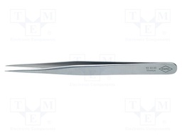 Tweezers; 120mm; Blades: straight; Blade tip shape: sharp