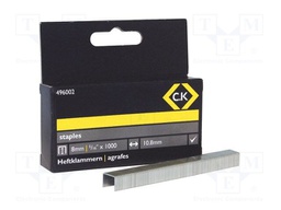 Staples; 8mm; 1000pcs; CK-496001